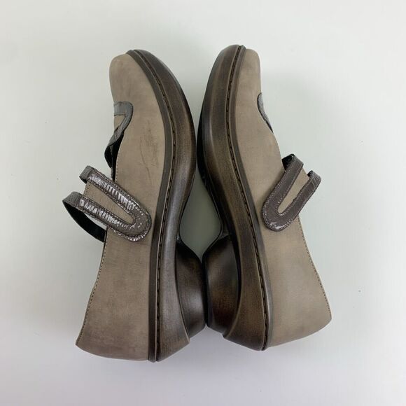 Naot Myna Strappy Mary Jane Low Heel Round Toe Taupe Leather Suede 36 US 5 - Picture 12 of 15